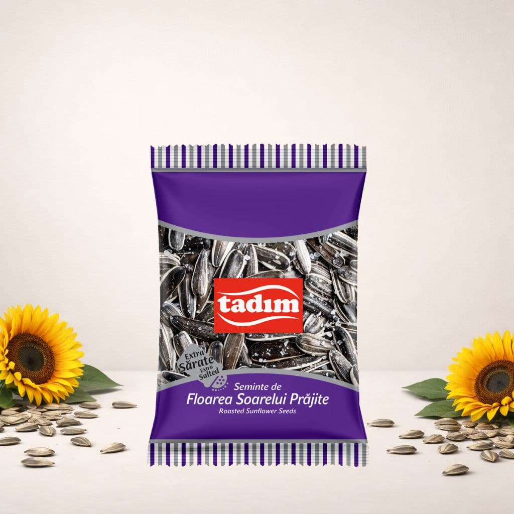 Semințe de Floarea Soarelui Prăjite, Extra Sărate – Tadim 60 g